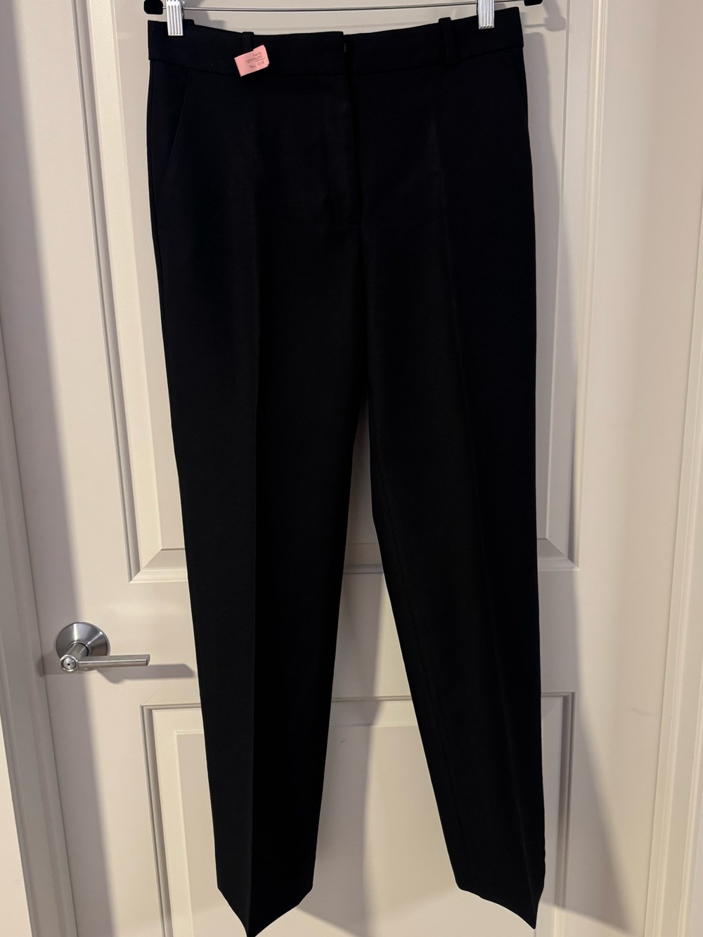 Banana Republic Black Straight-Leg Wool Trousers Women’s Size 8